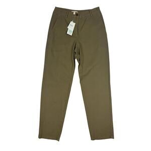 Eileen Fisher Hemp Tapered Pants Khaki Size 0 US | 26 W 27.5 L